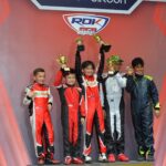 Mini ROK Podium - Robert Hawkswood, Riley Jackson, Jamie White, Aaakil Rungta, Adhvay Gorthy.